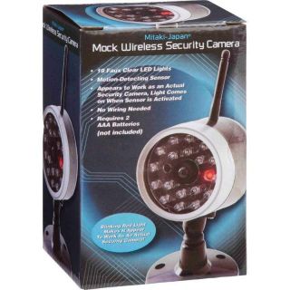 Wireless Fake Security Camera Motion Detector Sensor LED Bulbs CCTV Surveillance
