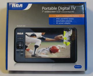 Lot of 3 RCA RTV86073 7" Portable Widescreen HD LCD TV Digital Televisions 062118860730
