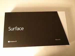 Brand New Microsoft Surface RT 64GB Windows 8 WIN8 Black Touch Cover Bundle