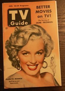 Marilyn Monroe TV Guide 1953 Near Mint Best Around