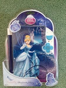 Disney Princess Cinderella Password Diary with Voice Recognition Lock Light New