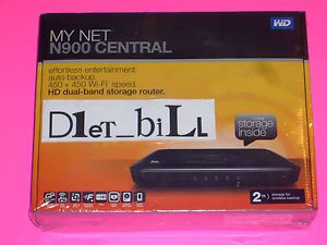 WD My Net N900 Central HD Dual Band Router 2TB Storage WiFi Wireless Router