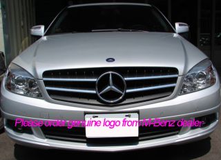 Mercedes Benz W204 AMG Replacement Sport Silver Black Front Hood Grill Grille