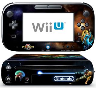Wii U Legendary Samus Custom Graphic Wrap Skin Kit for Nintendo Wii U