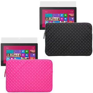 Tablet Zipper Sleeve Case Screen Protector for Microsoft Surface Window 8 Pro RT