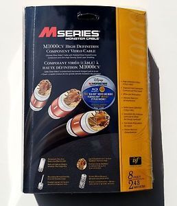 Monster Cable M1000 M Series High Definition Component Video Cable 8 Ft