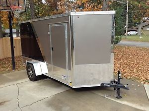 United Enclosed Motorcycle Trailer 6x12 XLMTV Ramp