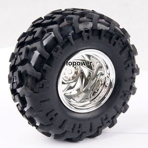 RC Rubber Sponge Tires Tyre Wheel Rim 1 10 Monster Bigfoot Car Truck 6009 3001