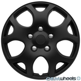 4 New Matte Black 16" Hub Caps Fits Nissan SUV Car Center Wheel Covers Set