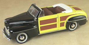 1946 Ford Sportsman Convertiblyellow Black Woody Car Doors Hood Open New