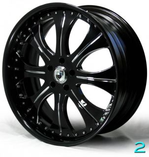 22" Custom asanti AF131 Wheels for BMW 7 Series Black Chrome 745 750 760