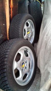 BMW E36 215 55 R16 Contour Replica Wheels w Dunlop Wintersport M3 Tires Set of 4