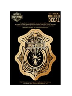 Harley Davidson Firefighter Decal