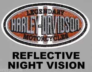 Harley Davidson Legendary Night Vision Vest Patch Reflective USA