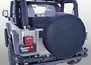 12802 35 Rugged Ridge Spare Tire Cover 30" 32" Black Jeep CJ Wrangler YJ TJ