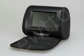 Ewtto 7 inch Car Headrest DVD Player Radio TV Monitor Game Handles