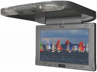 New TView T919IR 9" Grey Overhead TFT LCD Flip Down Widescreen Monitor IR Remote
