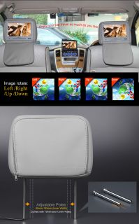 Eonon L0218 9" Digital Screen Leather Car Headrest Monitor PAL NTSC Infrared