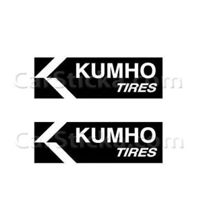 2x8" Kumho Tires Car Racing Window Vinyl Sticker Decal