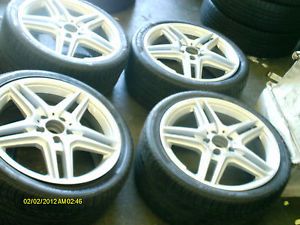 Mercedes E Class Coupe E350 E550 AMG Wheels Pirelli Tires 235 40 18 255 35 18
