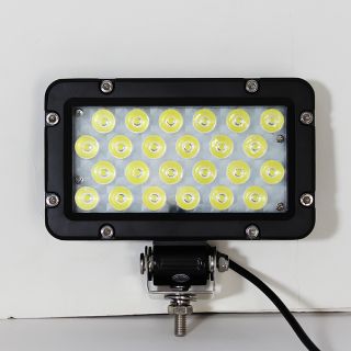 8"x5" Square Super Bright 24 LED 4x4 Truck Work Off Road Fog Lights Switch Wires