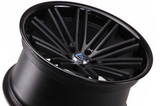 New 20" Nissan 350Z Rohana RC20 Black Deep Concave Staggered Wheels Rims