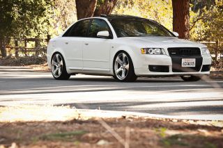 19" Audi A4 B6 MRR HR2 Machined Silver Concave Wheels Rims