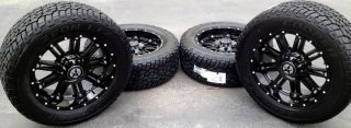20" Black Wheels Tires Dodge Truck RAM 1500 20x9 Gloss Black 20 inch Rims