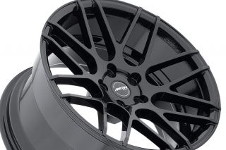 19" Ground Force GF07 Black Concave Rims Wheels Fits Infiniti G35 Coupe