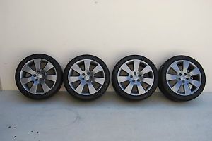 18" Audi Wheels in Gunmetal with Bridgestone Potenza 245 45 18 RE760 Sport Tires