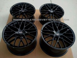 18 19" Black C6 ZR1 Corvette Wheels Fits C6 Base 2005 2013
