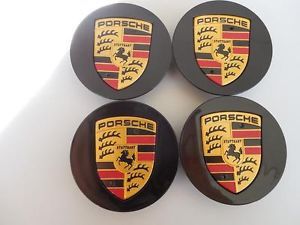 Porsche Wheels Center Caps Black 944 911 968 924