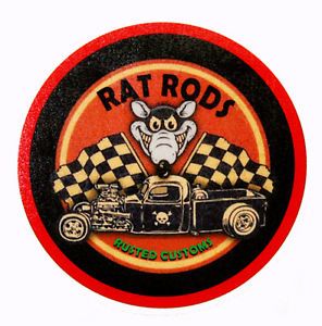 Rat Rod Hot Rod Decal Sticker Rat Fink Style