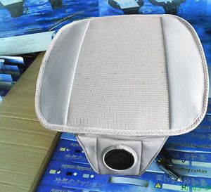 12V Car Summer Cooling Seat Cushion Air Breathing Cover Fan Gray