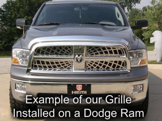 Hummer H3 05 09 Tribal Front End Grille Insert Chrome Metal Accessories