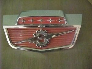 Vintage Chrome 1960's Ford F Series Truck Hood Emblem Lightning Bolt 5 Stars