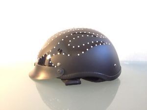 Women's Motorcycle Helmet HD Bling Swarovski Rhinestones Half Helmet Accessories