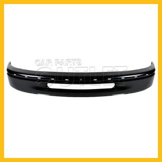 1997 1998 Ford F150 F250LD 2WD Front Bumper Face Bar FO1002337 Black Wo Fog Hole