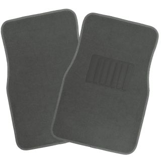 Charcoal Ash Smoke Gray Carpet Mat 4 PC Pads Liner Car Floor Mats Large