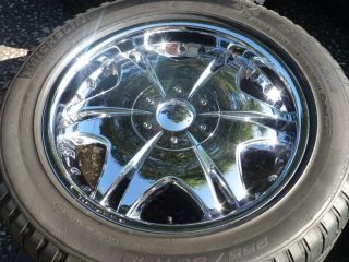 Set of 4 Giovanna Ararat Chrome 19" Rims Wheels Michelin 255 55 R19 Tires