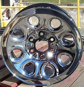 17" Factory Cladded Chrome Steel Wheel Fits 2005 2012 Chevrolet Silverado