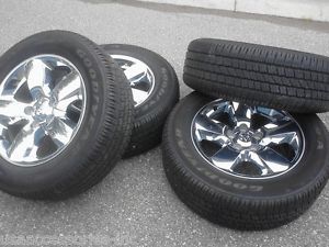20" Dodge RAM Chrome Clad Wheels Rims Tires