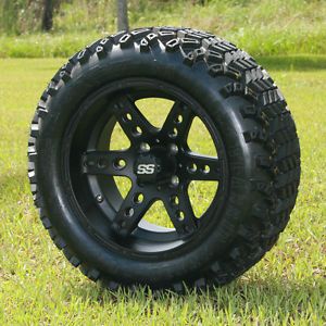 NEW  14x7 Dominator Golf Cart Wheels and 23" Sahara Classic All Terrain Tires