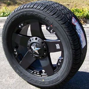 22" XD Rockstar Wheels Falken STZ 04 Tire 6x5 5 Tahoe