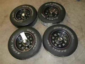 Aftermarket 15x7 Steel Wheels Rims Tires 6 Lug Set 4