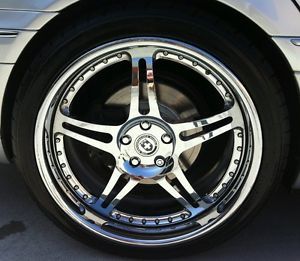 Genuine HRE 547R Wheels Staggered 20" Chrome 5x112 Mercedes with Nitto Tires