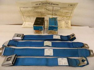 GM Turquoise Seat Belts 1968 69 Corvair Chevy 2 Camaro Chevelle