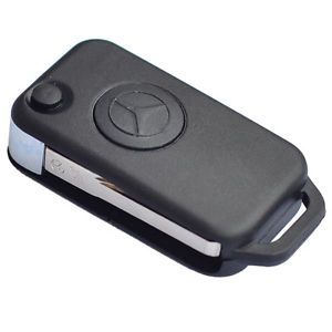 New Uncut Flip Remote Key Shell for Mercedes Benz 1bt 2TRACK