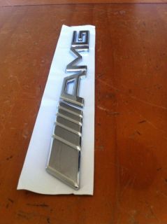 Auto Car Badge Emblem 3D Metal Sticker Logo Silver Mercedes Benz AMG SR56