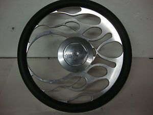 Colorado Custom Flaming Rat Rod Style Steering Wheel Billet